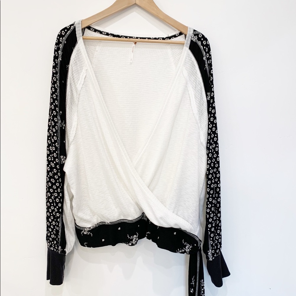 Free People L Auxtin Thermal Wrap Top